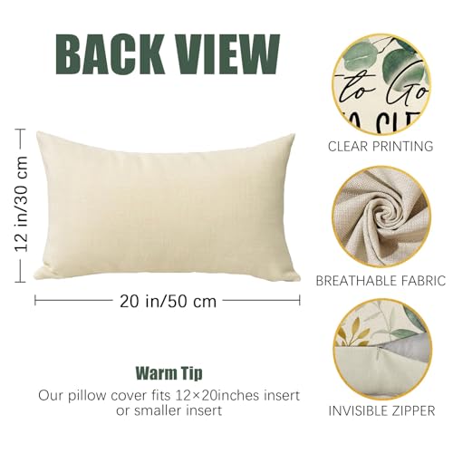 Fahrendom Christian Lumbar Decorative Rectangle Pillow Cover 12 x 20