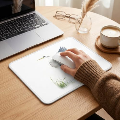 Spread Wing Blue Heron Mouse Pad Nature Wildlife Desk Pad 9.5x7.9 in - color: Blue Heron