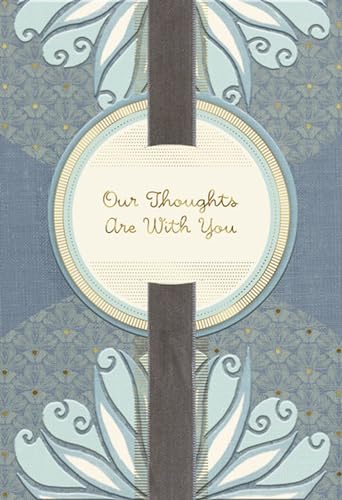 Hallmark Sympathy Card from All (Gold Foil Tapestry) - size: 17