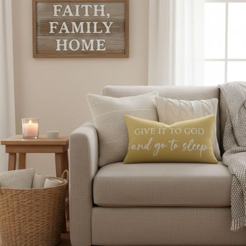 Decorative Throw Pillow Covers 12x20 Inch Set of 2 – Yellow - color: Yellow