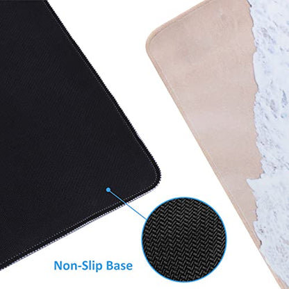 iCasso Extended Gaming Mouse Pad,35.4 x 15.7in Desk Pad,Beach - color: Beach