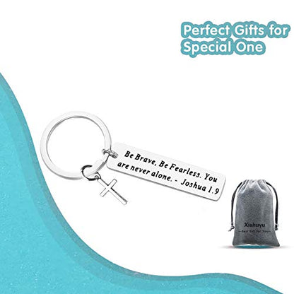 Xiahuyu Christian Keychain - Bible Verse Baptism & Communion Gift - Inspirational Religious Gifts for Women & Men - color: Christian-2