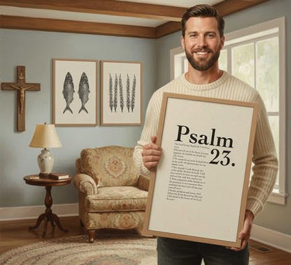 Suvinor 3 Pcs Jesus Feeds The 5000 Canvas Wall Art 16x24in Unframed - color: Poster, size: 24L" x 16W"