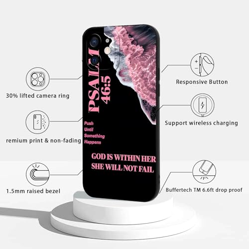 2 Pack Bible Verse Phone Case for iPhone 12 mini 5.4", Jesus Famous Quotes Lily Pattern Aesthetic Design Cases Soft Silicone TPU Slim Shockproof Protective Bumper Phone Cover for Women Children - color: Lily, size: for iPhone 12 mini