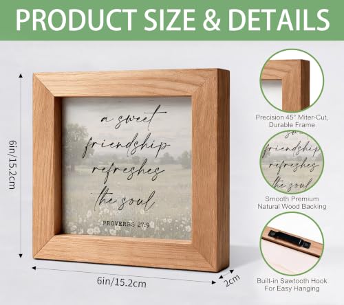 A Sweet Friendship Refreshes The Soul Proverbs 27:9 Christian Wooden Sign - color: A Sweet Friendship63