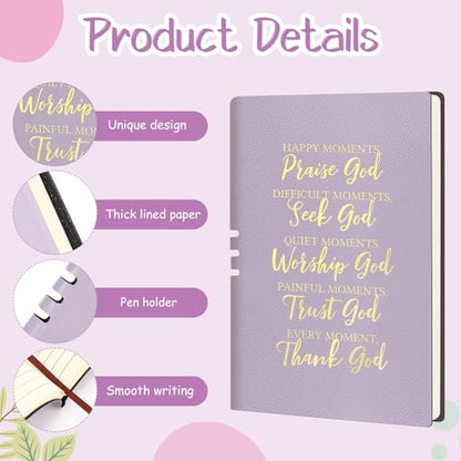 Shinylin 7 Pcs Christian Gift Set for Women Biblical Gifts Women Inspirational Presents Xmas Party Suit - color: Purple
