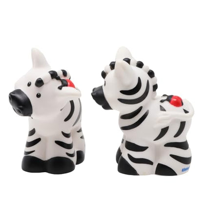 Fisher-Price Replacement Parts Little People Noah's Ark Playset BMM06 - DKV74 - Replacement Pair of Male and Female Zebras and Ladybugs