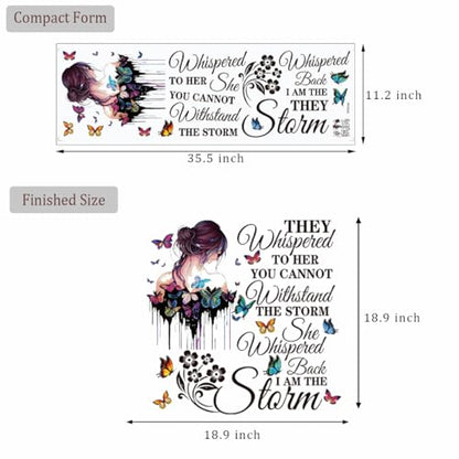 Vinyl Wall Decals Inspirational Quotes Wall Decals Peel and Stick Vinyl Motivational Wall Stickers Positive Lettering Wall Sticker for Living Room Bedroom - color: Inspirational 2