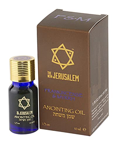 Premium Frankincense & Myrrh Anointing Oil Hand Made in Israel - 100% Natural, Pure EVOO & Essential Oils - Holy Bible Precious Gifts for Religious, Spiritual Use - Temple, Home, Diffuser 0.34 Fl Oz - size: 0.34 Fl Oz (Pack of 1)