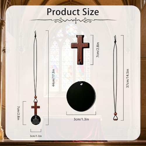 Cross for Car Rear View Mirror Accessories Cross for Car Mirror Hanging Religious Gifts for Men Truck Driver Gifts Godfather Gift Truck Accessories for Men - color: Wherever You Go