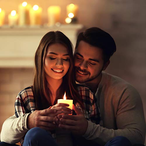 HomeLights Pillar Candles - 2.7x6 inch | 60 Hours Burning, 6 Count - White Unscented Smokeless European Pillar Candles - Perfect for Wedding, Parties, Spas, Home Gatherings and Dinner - size: 27X59P