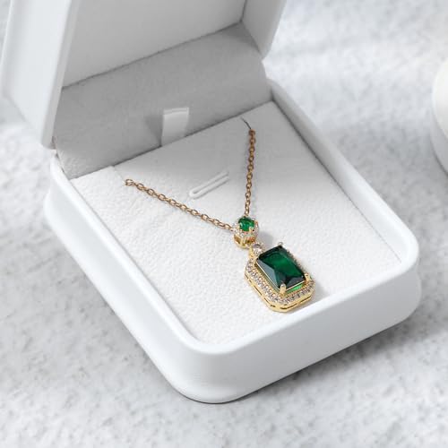 Set of 12 White Necklace Boxes for Jewelry Gift, Premium PU Leather Necklace Jewelry Gift Box with Velvet Interior for Pendant, Engagement, Wedding, Valentine's Day