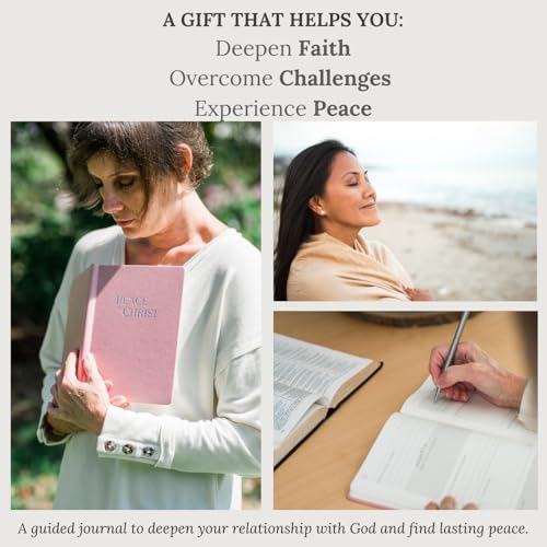 Prayer Journal – Peace in Christ 12-Week Guided Christian Prayer Journal for Women & Men with Daily Prayer Prompts, Scripture, Gratitude & Reflection for Spiritual Growth - color: Pink