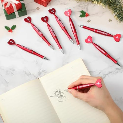 Sayglossy 60 Pcs Christian Jesus Loves You Pens Bulk, Red - color: Red