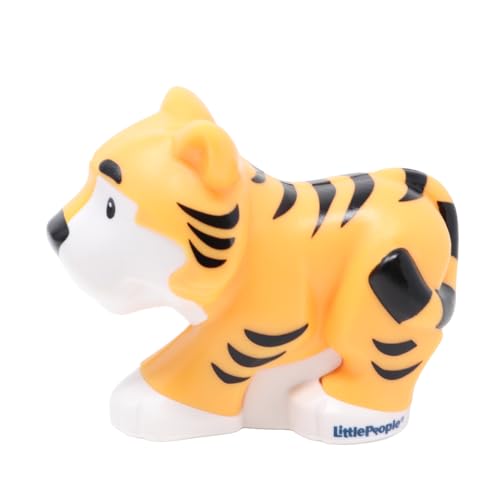 Fisher-Price Replacement Part Little People Noah's Ark Zoo Safari Jungle Animals Playset JLV11 - Replacement Light Orange Tiger Figure