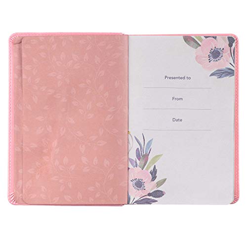 Daily Light For Women Classic Collection of 366 Devotional Scripture Readings from ESV Bible - Pink Faux Leather Flexcover Gift Book for Women w/Ribbon Marker, Gilt-Edge Pages