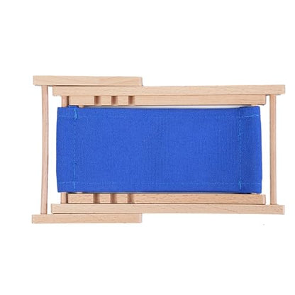 Foldable Wooden Cell Phone Stand, Phone Holder for Desk - color: Navy Blue