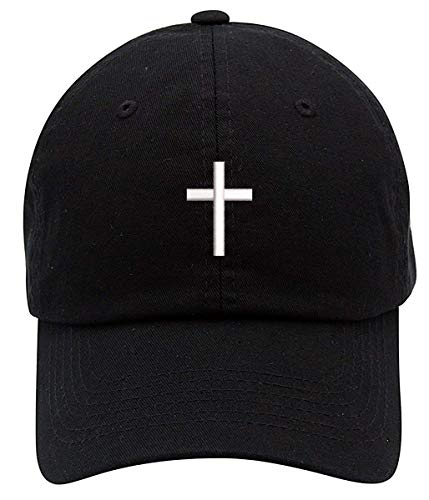 Top Level Apparel Religious Cross Logo Embroidered Low Profile Soft Crown Unisex Baseball Dad Hat