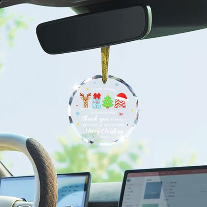 Christmas Team Gifts for Employees 2026, Best Team Glass Ornaments - style: Team