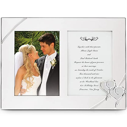Lenox True Love Wedding Double Invitation Picture Frame - style: Double Invitation Picture Frame