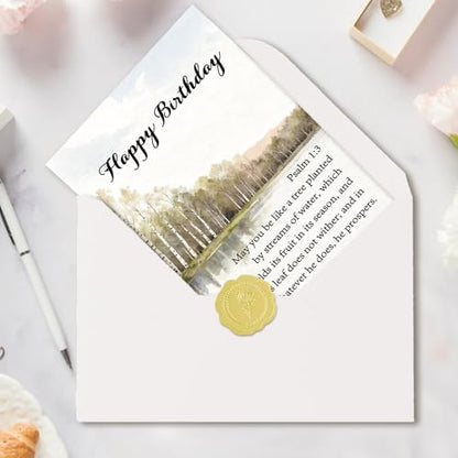 Christian Birthday Card Gift With Scripture for Men Women - style: AM-447