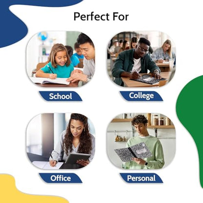 2016 Pack (Pallet) EPI College Ruled Composition Notebook Bulk, 200 pages (100 Sheets), 9-3/4 x 7-1/2, Black Marble, Bulk School Supplies, Heavy Duty, Durable Office Notebooks, Sturdy Sewn Binding - size: Pack of 2016, style: College Ruled