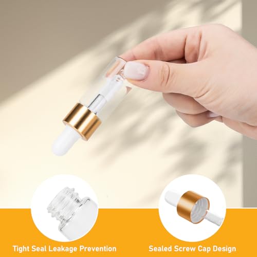20 Pack 5ml Mini Dropper Bottle for Cuticle Oil - size: 5ml