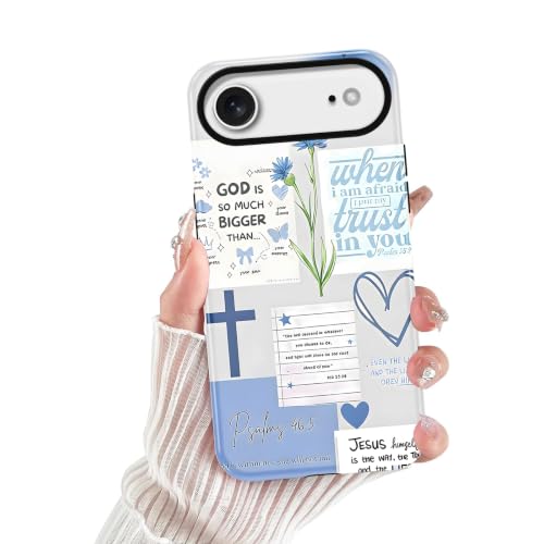 Cute Blue Jesus Christian Phone Case for iPhone 17 Air 6.5'' - color: Blue, size: iPhone 17 Air