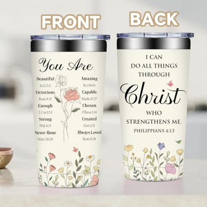 Fufandi Christian Gifts for Women - Religious Inspirational Gifts for Women - color: Christian Beige