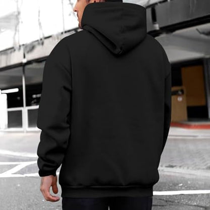 Christian Jesus Hoodies For Men Graphic Yahweh Hoodie Bible Verse God Sweatshirt Religious Faith Cotton Pullover Tops - color: Black, size: Small