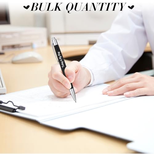 Yeaqee 100 Pcs Motivational Pens, Black, Inspirational - color: Black, style: Inspirational