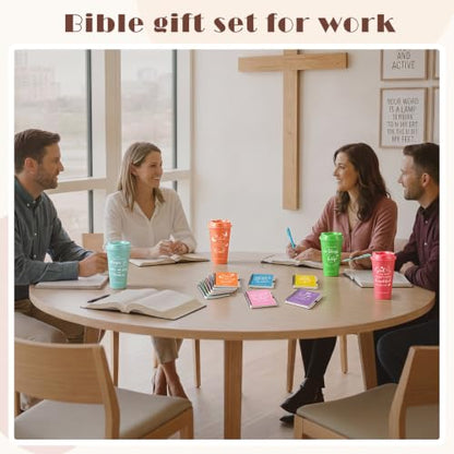 Skylety 12 Set Christian Gifts Bulk Scripture Cup Set, Soft Color - color: Soft Gradient