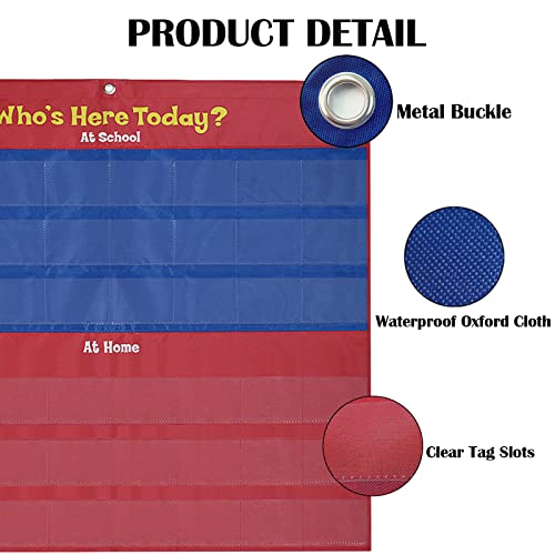 Attendance Pocket Chart for Preschool Who is Here Today, - size: Who Is Here Today