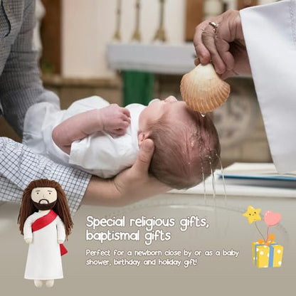 free-space Jesus Plush Doll Christ Religious Figure Toys for Boy Girl Christening Gift (Jesus) - color: Jesus (Regular)