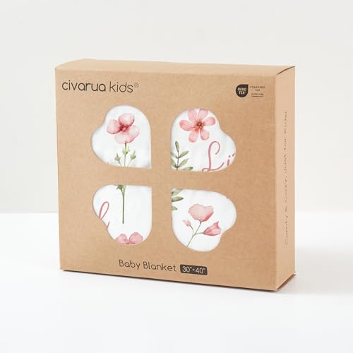 Fleece Baby Blankets for Girls & Boys, Infant Toddler Blanket - color: A Pink Floral