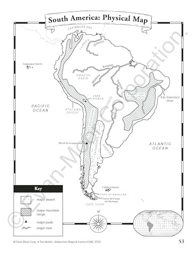 Evan-Moor The World Reference & Map Forms (World & Us Maps)