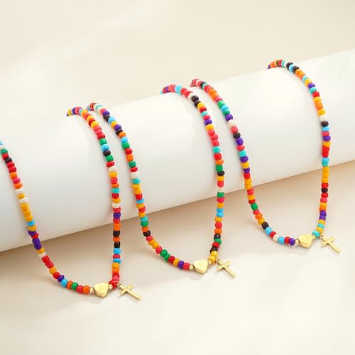 18K Gold Plated Colorful Initial Necklaces for Girls Women Kids - color: GOLD-H