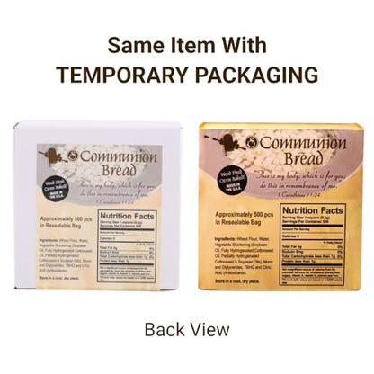 Baked Bread Square Communion Bread Approximately 500pack Swanson Christian Products Unleavened Bread