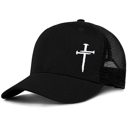 Christian Jesus Cross Hat - Faith Hats for Men Women - Religious Gifts for Thanksgiving Christmas - color: Cross