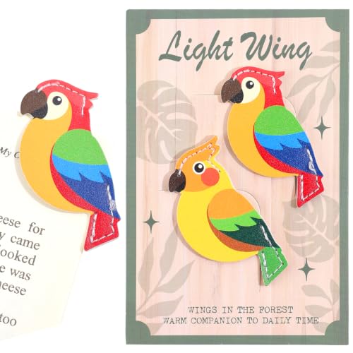 2 Pcs Cute Bird Leather Bookmarks, Adorable Corner Page Accessories, Vintage Themed Book Page Holders, Durable Book Markers for Reading Reading Gifts for Girls Women Teenage & Book Lovers（Green） - style: Bird 2