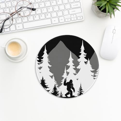 Bigfoot Mouse Pad 7.9x7.9 Inch,Sasquatch Camping Lover Gifts for Women Men, Funny Bigfoot Mousepad for Desk Home Office Computers Laptop Accessories, Funny Office Decor - color: Cute Sloth 36A