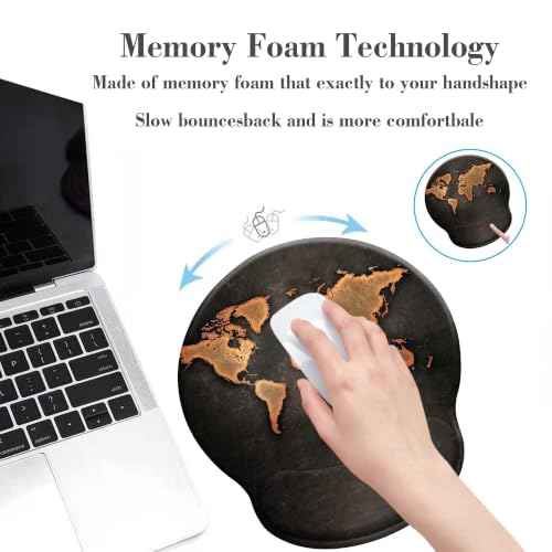 Mouse Pads for Desk, Ergonomic Mouse Pad with Wrist Rest Gaming Mousepad - color: Round-C3