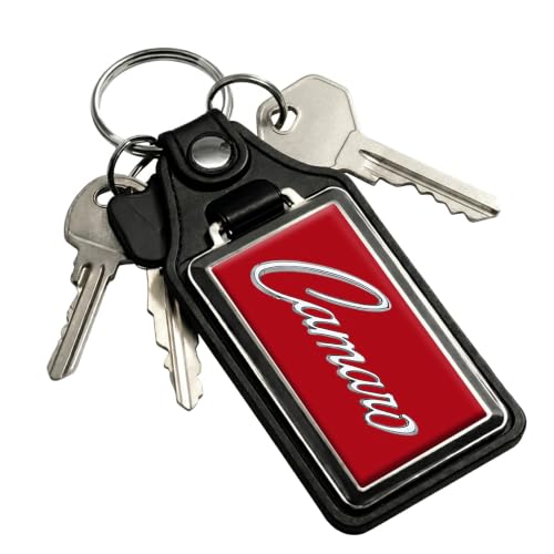 Brotherhood Car Key Chain for Camaro - Classic Models Keychain - color: Red 69 Script