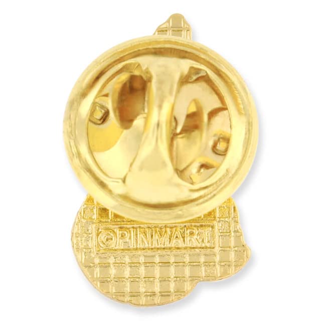 PinMart Christian Religious Lapel Pin - Cross, Faith & Church Accessories - color: Gold Praying Hands, size: 5 Pack