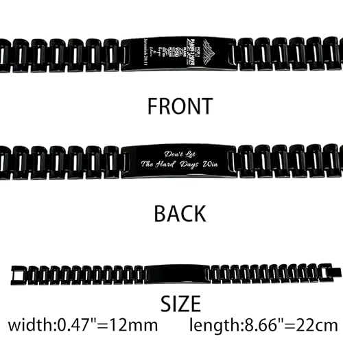 Bible Verse Bracelets Inspirational Christian Wristbands Graduation Gifts to Son Men Dad Father Husband Boyfriend Encouragement Jewelry Adjustable Stainless Steel Bracelet - style: JEREMIAH 29:11(DON'T LET THE HARD DAYS WIN)