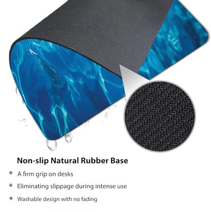 Crystal Swimming Pool Mouse Pad - Summer Relaxing Vacation Sport Desk Mat - color: Cute Colorful Art Rec27