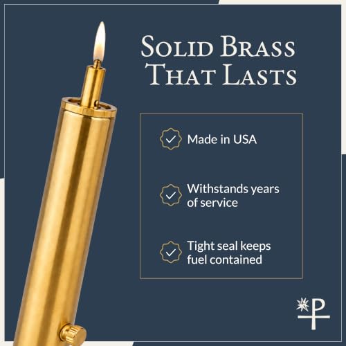 Religious Supply Center - Refillable Candle Lighter for Church Candlelighters, Made in USA with Solid Brass