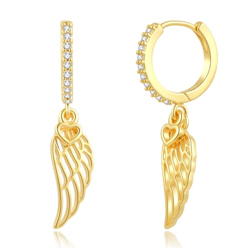 ToHeart Gold Dangle Earrings for Women Sun Hoop Earrings For Women Small Gold Hoop Earrings