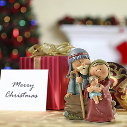 2.48" Tall Mini Jesus Born Nativity Figurine Christmas Decoration - style: Mini Nativity Figurine