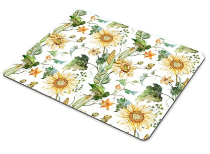 TSSOHU Mouse Pad, Yellow Sunflower Mouse Pad, Mousepad Rectangle Customized Mouse Pads with Designs Non-Slip Rubber Smooth MousePads for Computer Laptop, WMJMP2431, 9.5*7.9 Inch - color: WMJ131